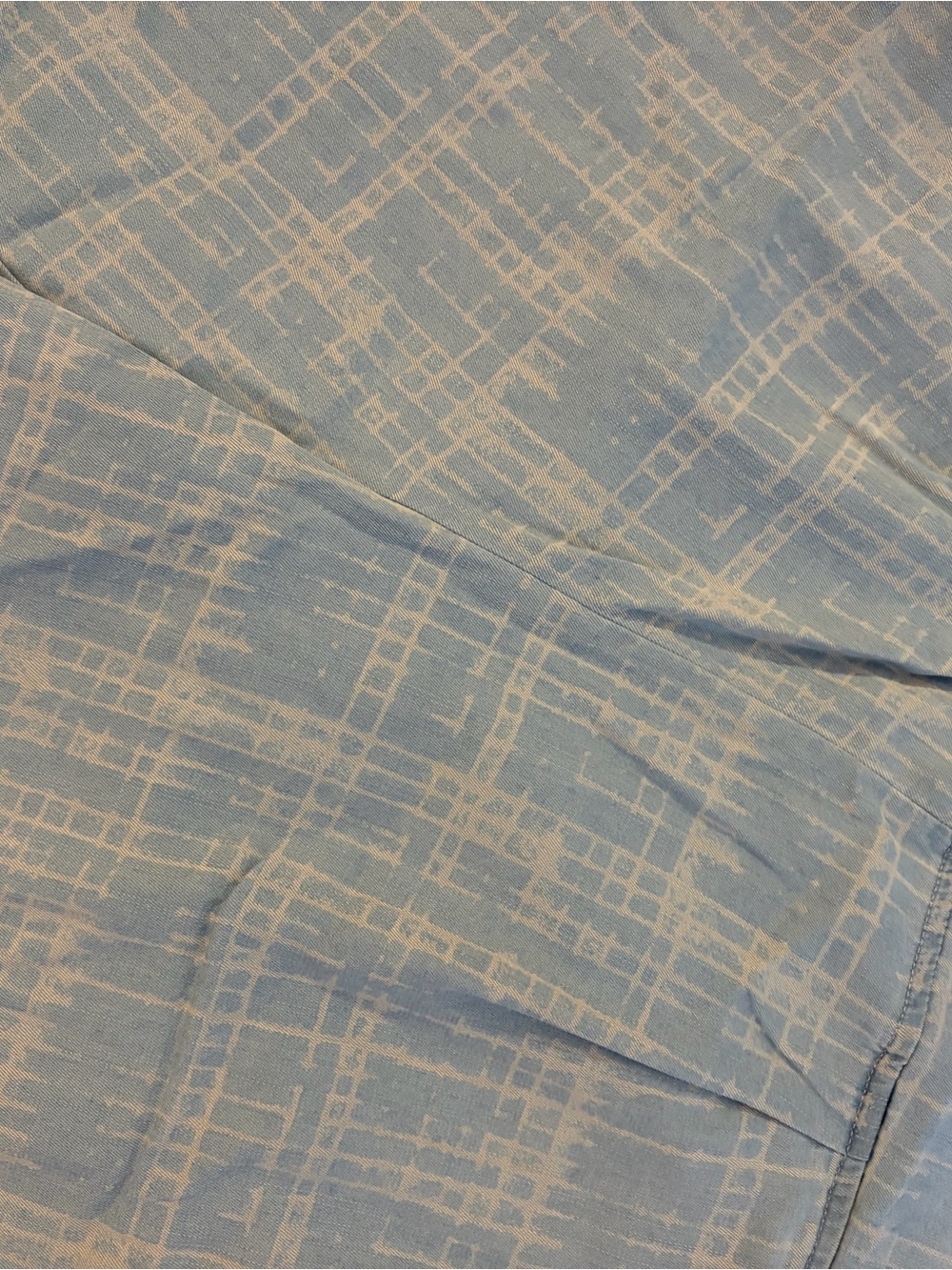 Threads 4 Thought Pale Blue Grid-Print Wide Leg Pants - Picture 2 of 4